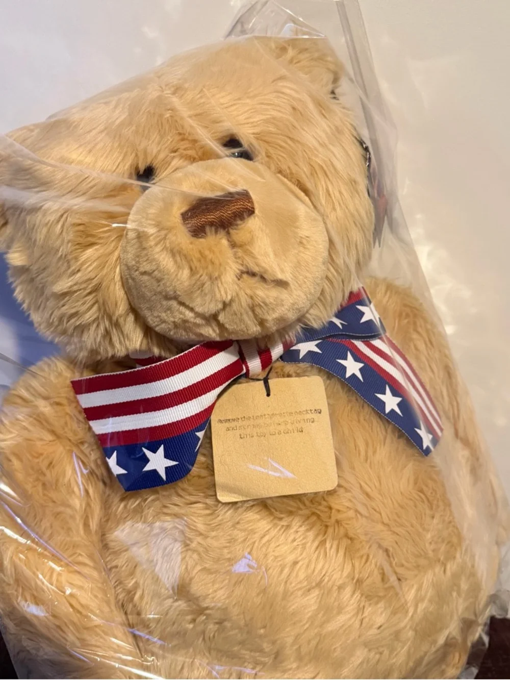 2002 Gund WISH BEAR Plush 100Th Anniversary of The Teddy Bear LARGE 26" - Picture 3 of 14